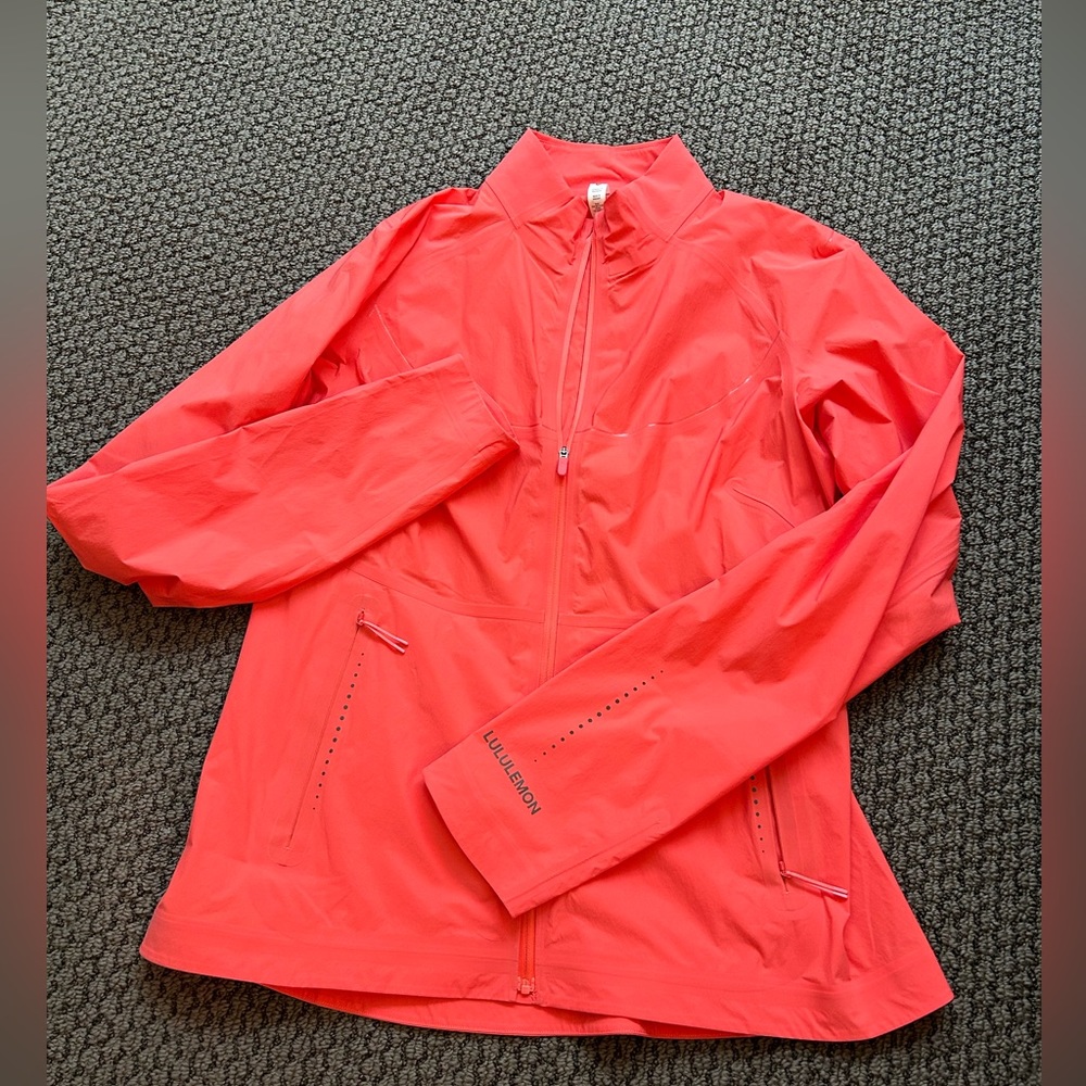 EUC Lululemon Fast and Free Windbreaker, Size 12, Pale Raspberry.